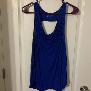 Royal Blue Scoop Neck Shirt